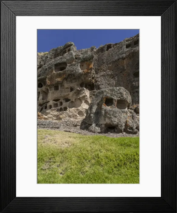 Framed Print : Ventanillas de Otuzco tombs, Otuzco, Peru, South America Framed Print : Ventanillas de Otuzco tombs, Otuzco, Peru, South America