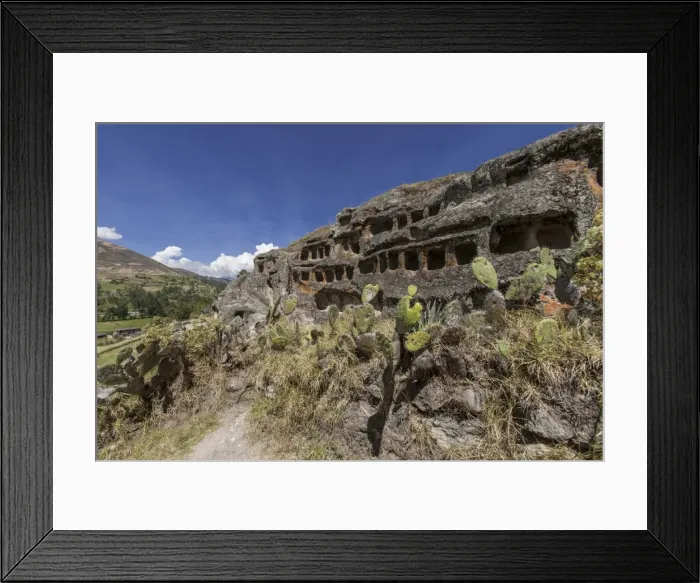 Framed Print : Ventanillas de Otuzco tombs, Otuzco, Peru, South America Framed Print : Ventanillas de Otuzco tombs, Otuzco, Peru, South America