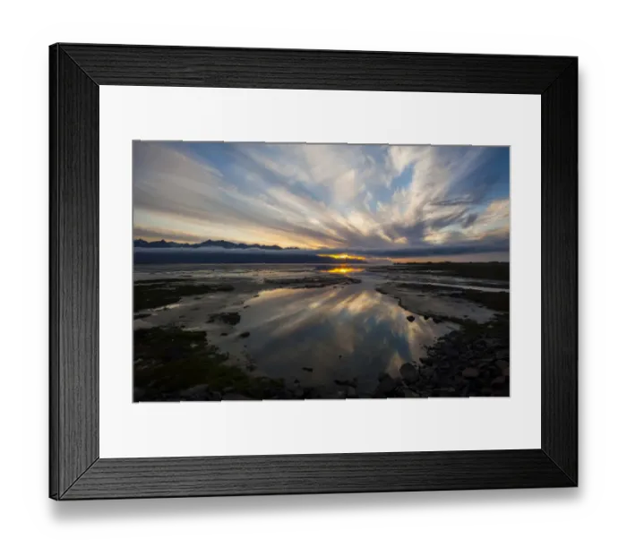 Framed Print : Sunrise, Eastfjords, Iceland, Europe Framed Print : Sunrise, Eastfjords, Iceland, Europe