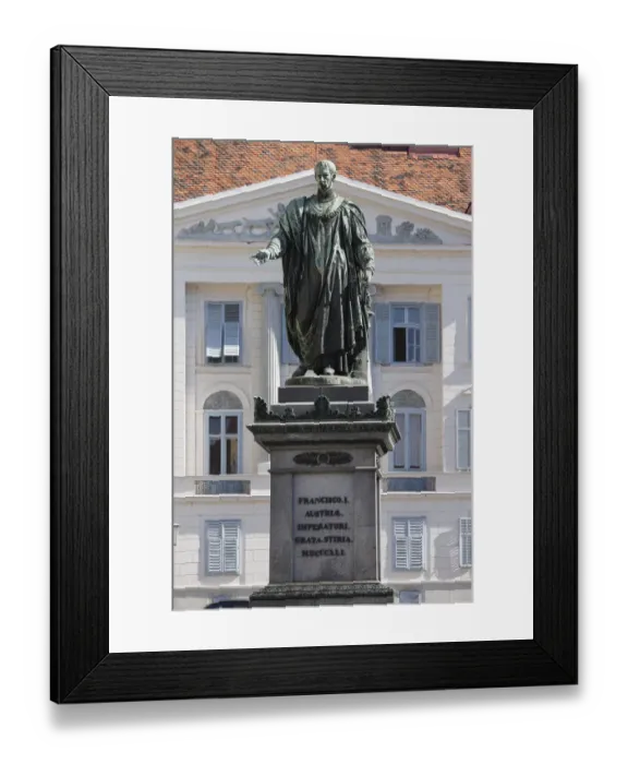 Framed Print : Statue of Emperor Franz I of Austria, Freiheitsplatz square, Graz, Styria, Austria, Europe Framed Print : Statue of Emperor Franz I of Austria, Freiheitsplatz square, Graz, Styria, Austria, Europe