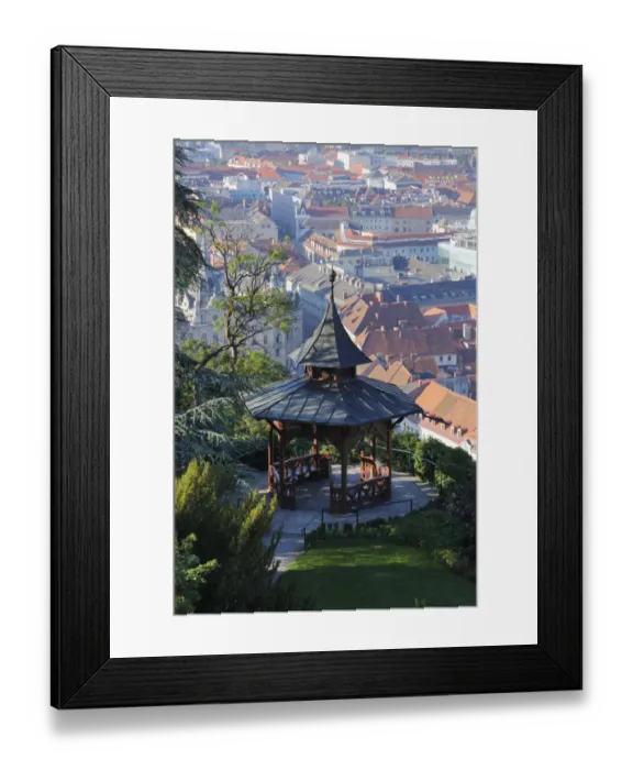 Framed Print : Chinese Pavilion, Schlossberg, castle hill, Graz, Styria, Austria, Europe Framed Print : Chinese Pavilion, Schlossberg, castle hill, Graz, Styria, Austria, Europe