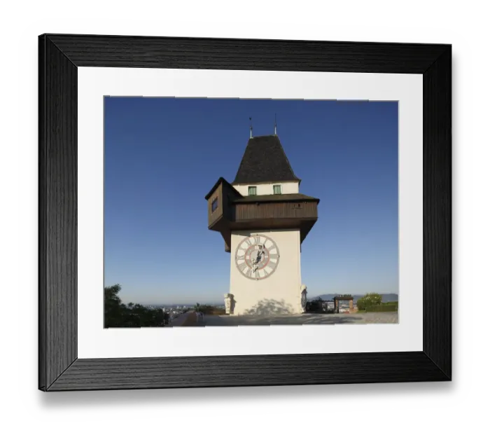 Framed Print : Clock tower on Schlossberg, castle hill, Graz, Styria, Austria, Europe, PublicGround Framed Print : Clock tower on Schlossberg, castle hill, Graz, Styria, Austria, Europe, PublicGround