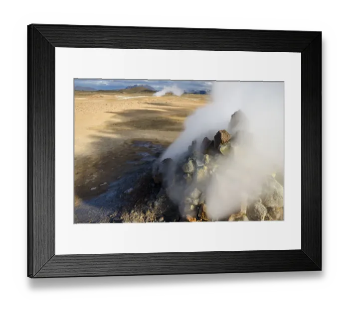 Framed Print : Solfataras, fumaroles, sulfur and other minerals, steam, Hveraroend geothermal area, Namafjall mountains, Myvatn area, Norourland eystra, the north-east region, Iceland, Europe Framed Print : Solfataras, fumaroles, sulfur and other minerals, steam, Hveraroend geothermal area, Namafjall mountains, Myvatn area, Norourland eystra, the north-east region, Iceland, Europe