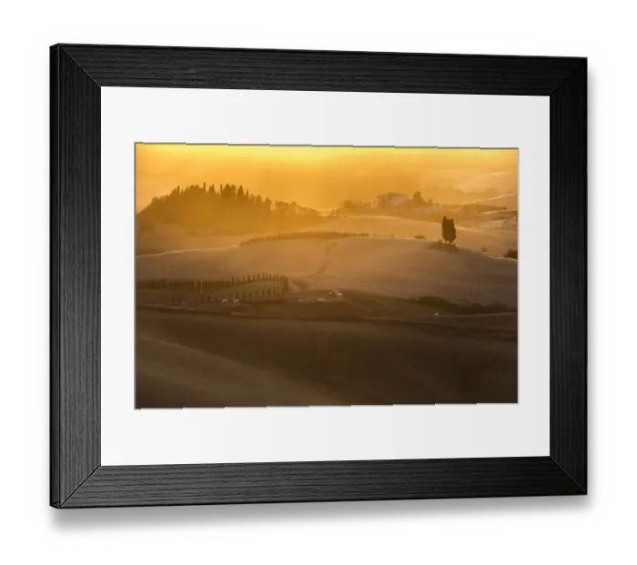 Framed Print : Hilly landscape at sunset, Villamagna, Tuscany, Italy, Europe Framed Print : Hilly landscape at sunset, Villamagna, Tuscany, Italy, Europe