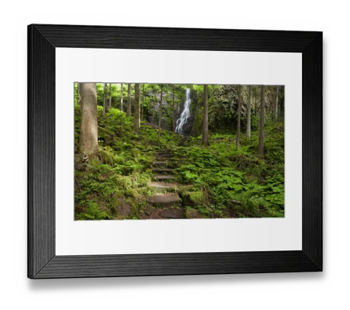 Framed Print : Burgbach Waterfall near Schapbach in the Black Forest, Baden-Wuerttemberg, Germany, Europe Framed Print : Burgbach Waterfall near Schapbach in the Black Forest, Baden-Wuerttemberg, Germany, Europe