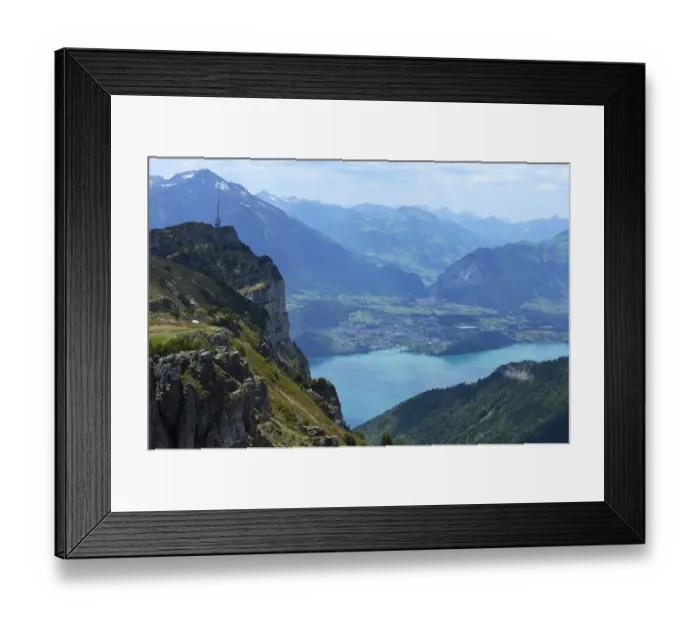 Framed Print : Mt Niederhorn with Lake Thun and the town of Thun, Beatenberg municipality, Bernese Oberland, Switzerland, Europe Framed Print : Mt Niederhorn with Lake Thun and the town of Thun, Beatenberg municipality, Bernese Oberland, Switzerland, Europe