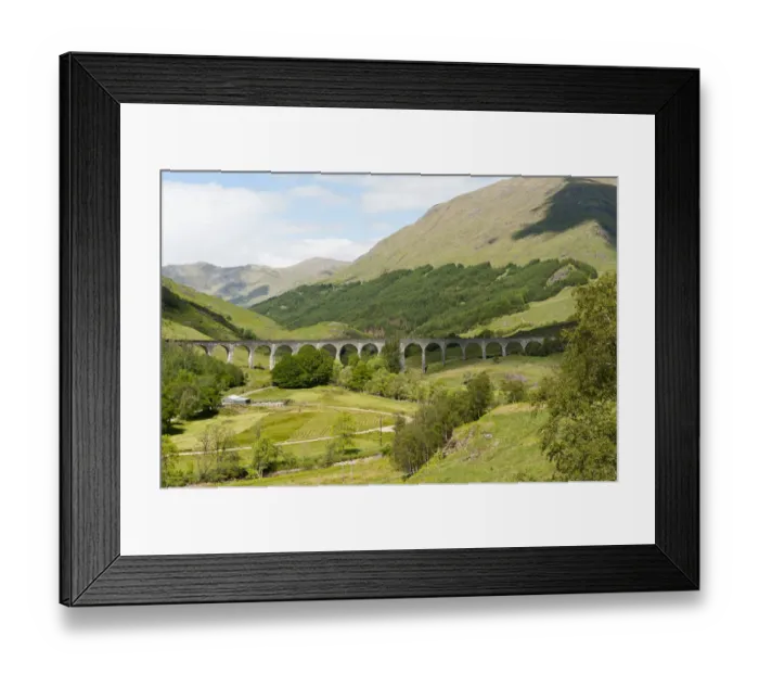 Framed Print : Bridge of the West Highland Line railway line, Glenfinnan Viaduct, Glenfinnan, Highlands, Scotland, United Kingdom Framed Print : Bridge of the West Highland Line railway line, Glenfinnan Viaduct, Glenfinnan, Highlands, Scotland, United Kingdom