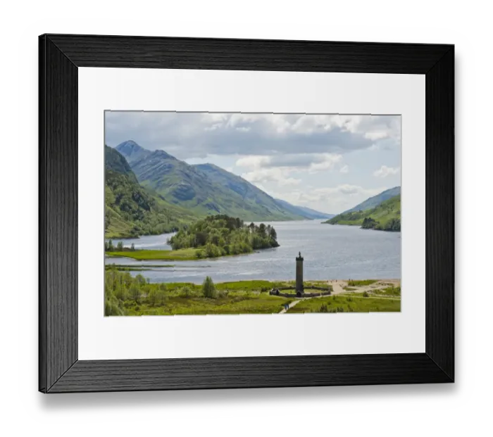 Framed Print : Tower, Glenfinnan Monument on the shore of Loch Shiel, Glenfinnan, Highlands, Scotland, United Kingdom Framed Print : Tower, Glenfinnan Monument on the shore of Loch Shiel, Glenfinnan, Highlands, Scotland, United Kingdom