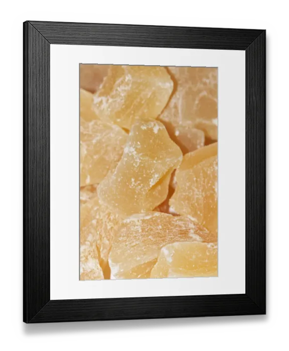 Framed Print : Candied ginger, unsulphured, spicy Framed Print : Candied ginger, unsulphured, spicy