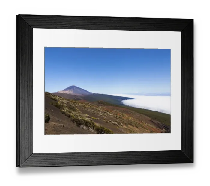 Framed Print : Landscape with vegetation typical of the Parque Nacional de las Canadas del Teide, Teide National Park, UNESCO World Natural Heritage Site, with views towards the Atlantic Ocean, Aguamansa, Tenerife, Canary Islands, Spain Framed Print : Landscape with vegetation typical of the Parque Nacional de las Canadas del Teide, Teide National Park, UNESCO World Natural Heritage Site, with views towards the Atlantic Ocean, Aguamansa, Tenerife, Canary Islands, Spain