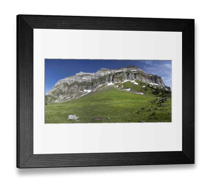 Framed Print : View towards the Alpstein massif with Saentis Mountain from Schwegalp, Switzerland, Europe Framed Print : View towards the Alpstein massif with Saentis Mountain from Schwegalp, Switzerland, Europe
