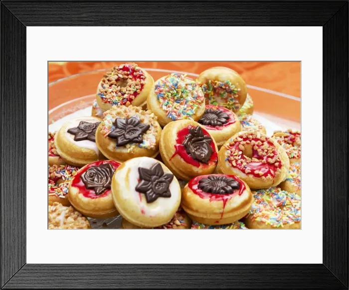Framed Print : Mini donuts Framed Print : Mini donuts