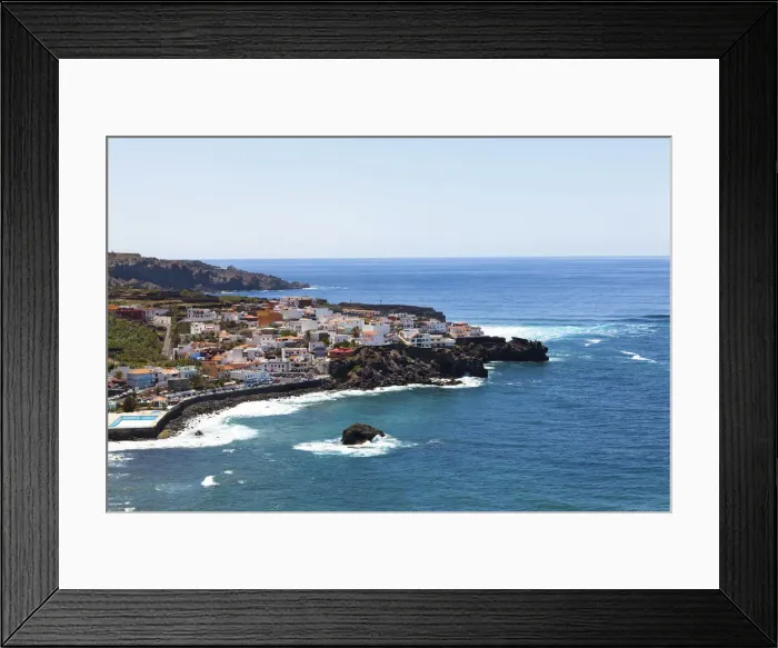 Framed Print : Fishing village of San Juan de la Rambla, Las Aguas, Santa Catalina, Los Realejos, Tenerife, Canary Islands, Spain Framed Print : Fishing village of San Juan de la Rambla, Las Aguas, Santa Catalina, Los Realejos, Tenerife, Canary Islands, Spain