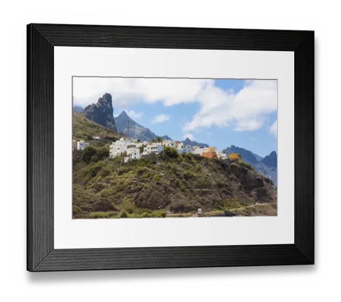 Framed Print : Cliffs in the Anaga Mountains with the Playa de Roque de las Bodegas beach, Almaciga, Almaciga, Tenerife, Canary Islands, Spain Framed Print : Cliffs in the Anaga Mountains with the Playa de Roque de las Bodegas beach, Almaciga, Almaciga, Tenerife, Canary Islands, Spain