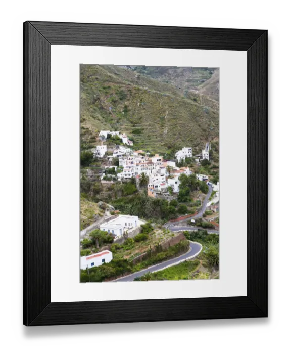 Framed Print : Anaga mountains with the village of Taganana at back, Azano, Taganana, Tenerife, Canary Islands, Spain Framed Print : Anaga mountains with the village of Taganana at back, Azano, Taganana, Tenerife, Canary Islands, Spain