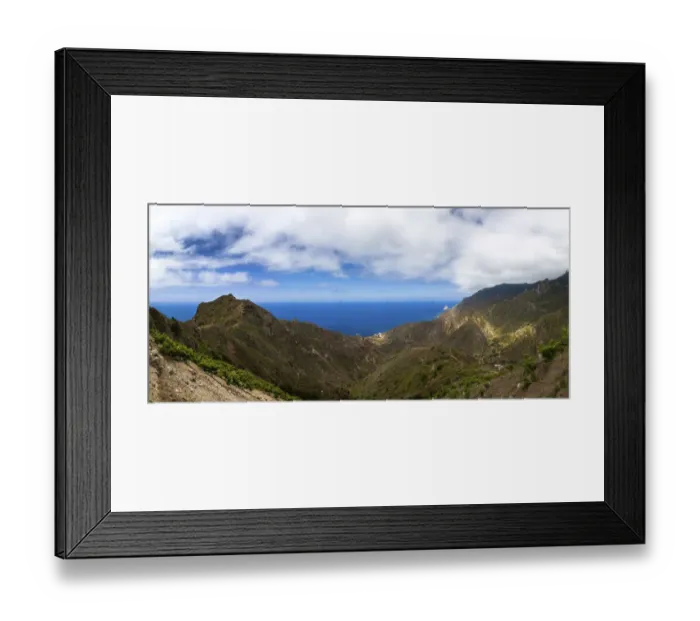 Framed Print : Cliffs in the Anaga Mountains near the village of Taganana, Azano, Almaciga, Tenerife, Canary Islands, Spain Framed Print : Cliffs in the Anaga Mountains near the village of Taganana, Azano, Almaciga, Tenerife, Canary Islands, Spain