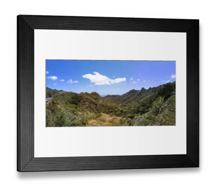 Framed Print : Anaga Mountains, Los Tableros, Roque Negro, Tenerife, Canary Islands, Spain Framed Print : Anaga Mountains, Los Tableros, Roque Negro, Tenerife, Canary Islands, Spain