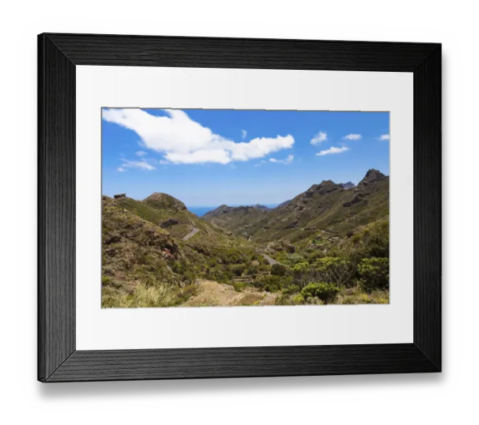 Framed Print : Anaga Mountains, Los Tableros, Roque Negro, Tenerife, Canary Islands, Spain Framed Print : Anaga Mountains, Los Tableros, Roque Negro, Tenerife, Canary Islands, Spain