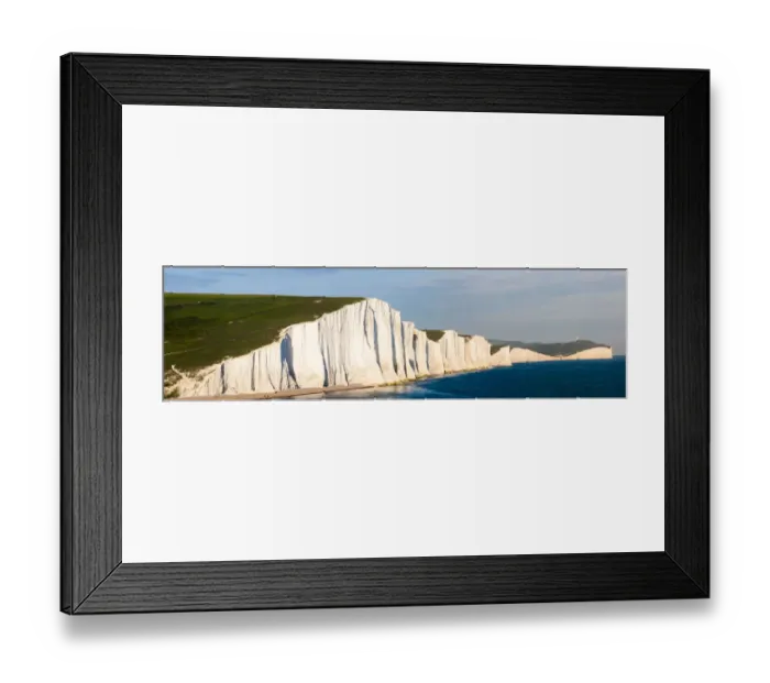 Framed Print : Seven Sisters chalk cliffs, Seaford, Sussex, England, United Kingdom Framed Print : Seven Sisters chalk cliffs, Seaford, Sussex, England, United Kingdom