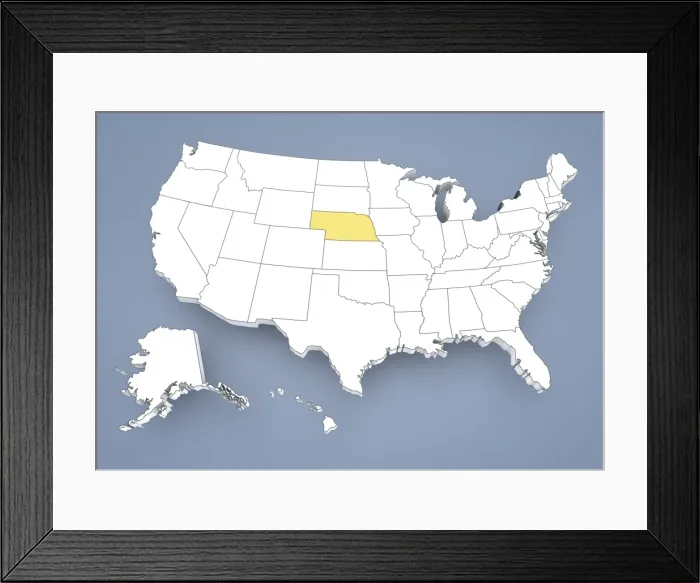 Framed Print : State of New York, NY, highlighted on a contour map of USA, United States of America, 3D illustration Framed Print : State of New York, NY, highlighted on a contour map of USA, United States of America, 3D illustration