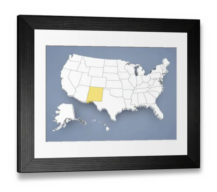 Framed Print : State of New York, NY, highlighted on a contour map of USA, United States of America, 3D illustration Framed Print : State of New York, NY, highlighted on a contour map of USA, United States of America, 3D illustration