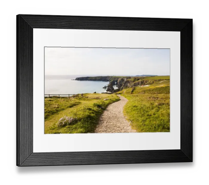 Framed Print : Rocky coast, Bedruthan Steps, Cornwall, England, United Kingdom Framed Print : Rocky coast, Bedruthan Steps, Cornwall, England, United Kingdom