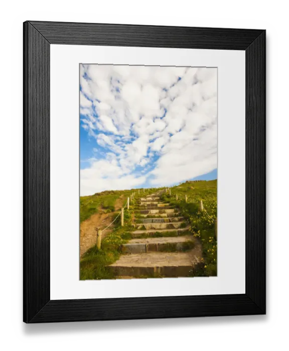 Framed Print : Bedruthan Steps, Cornwall, England, United Kingdom