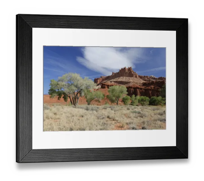 Framed Print : The Castle rock formation, Capitol Reef National Park, Utah, USA Framed Print : The Castle rock formation, Capitol Reef National Park, Utah, USA