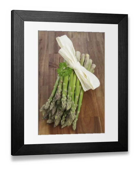 Framed Print : Fresh unpeeled green asparagus Framed Print : Fresh unpeeled green asparagus