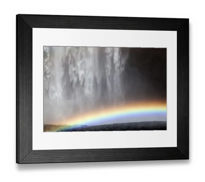 Framed Print : Waterfall with a rainbow, Skogafoss, Iceland Framed Print : Waterfall with a rainbow, Skogafoss, Iceland