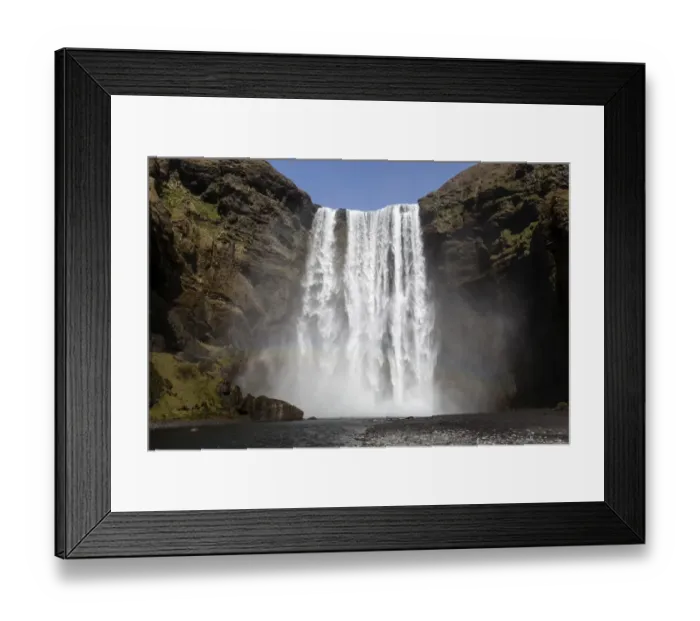 Framed Print : Waterfall, Skogafoss, Iceland Framed Print : Waterfall, Skogafoss, Iceland