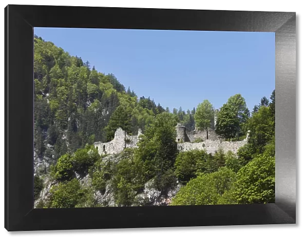 Burgruine Wolkenstein castle ruins, Woerschach, Ennstal Valley, Upper Styria, Styria, Austria, Europe, PublicGround