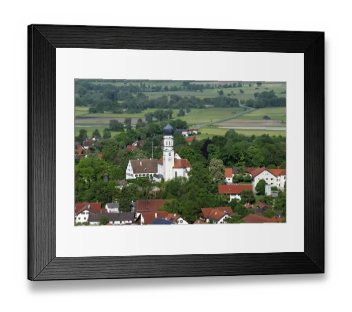 Framed Print : View from Hirschberg hill to Paehl, Alpine foothills, Five Lakes region, Pfaffenwinkel region, Upper Bavaria, Bavaria, Germany, Europe, PublicGround Framed Print : View from Hirschberg hill to Paehl, Alpine foothills, Five Lakes region, Pfaffenwinkel region, Upper Bavaria, Bavaria, Germany, Europe, PublicGround