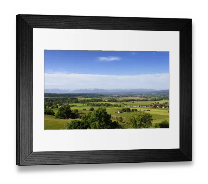 Framed Print : View from Mt Hirschberg near Paehl to the alpine foothills with Weilheim, Alps with Mt Zugspitze, Five Lakes Region, Pfaffenwinkel region, Upper Bavaria, Bavaria, Germany, Europe, PublicGround Framed Print : View from Mt Hirschberg near Paehl to the alpine foothills with Weilheim, Alps with Mt Zugspitze, Five Lakes Region, Pfaffenwinkel region, Upper Bavaria, Bavaria, Germany, Europe, PublicGround