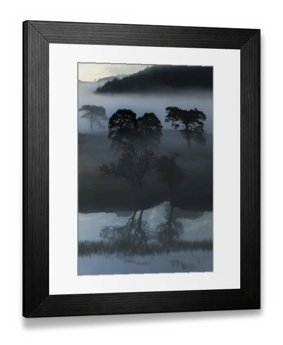 Framed Print : Early morning fog at Loch Arkaig, Fort William, Highlands, Scotland, United Kingdom Framed Print : Early morning fog at Loch Arkaig, Fort William, Highlands, Scotland, United Kingdom