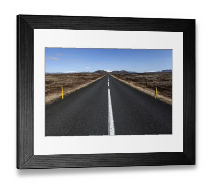 Framed Print : Road no. 36, between Selfoss and Pingvellir, Iceland Framed Print : Road no. 36, between Selfoss and Pingvellir, Iceland