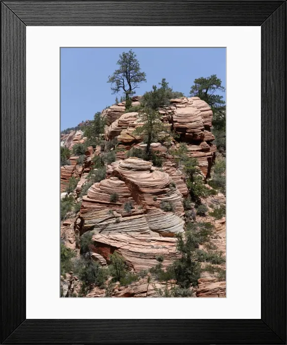 Framed Print : Cross-stratification in sandstone of the Navajo Formation, Zion National Park, Utah, USA Framed Print : Cross-stratification in sandstone of the Navajo Formation, Zion National Park, Utah, USA