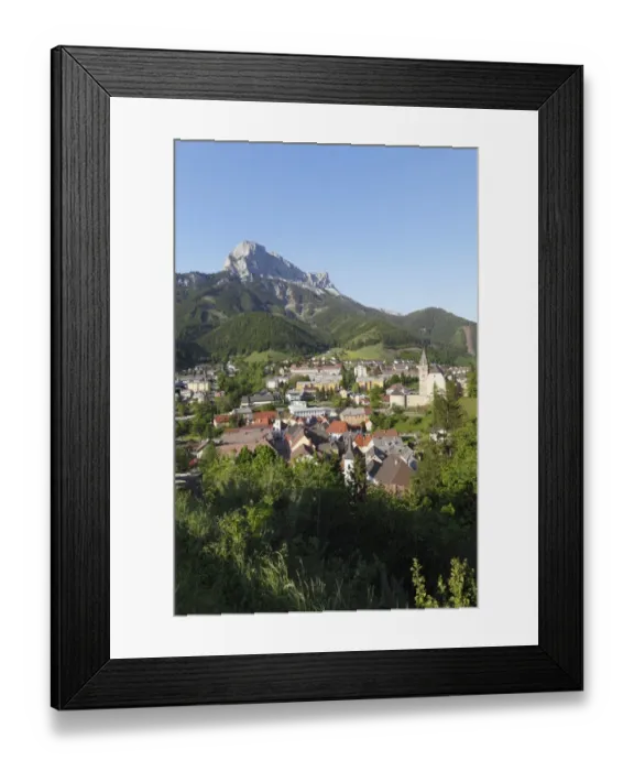 Framed Print : Eisenerz and Pfaffenstein mountain, Upper Styria, Styria, Austria, Europe, PublicGround Framed Print : Eisenerz and Pfaffenstein mountain, Upper Styria, Styria, Austria, Europe, PublicGround