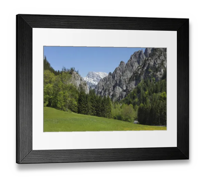 Framed Print : View of Gesaeuse National Park as seen from Johnsbach, Ennstal Alps, Upper Styria, Styria, Austria, Europe Framed Print : View of Gesaeuse National Park as seen from Johnsbach, Ennstal Alps, Upper Styria, Styria, Austria, Europe