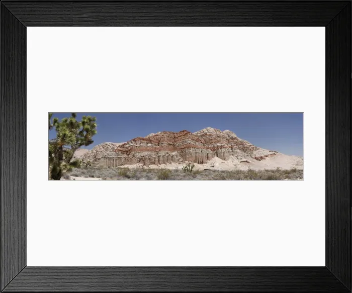 Framed Print : Panorama of outcrops in Red Rock Canyon State Park, California, USA Framed Print : Panorama of outcrops in Red Rock Canyon State Park, California, USA