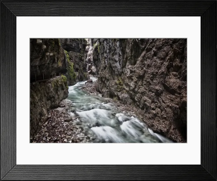 Framed Print : Partnach Gorge, Upper Bavaria, Bavaria, Germany Framed Print : Partnach Gorge, Upper Bavaria, Bavaria, Germany