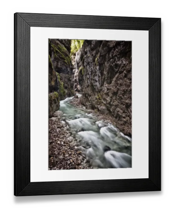 Framed Print : Partnach Gorge, Upper Bavaria, Bavaria, Germany Framed Print : Partnach Gorge, Upper Bavaria, Bavaria, Germany