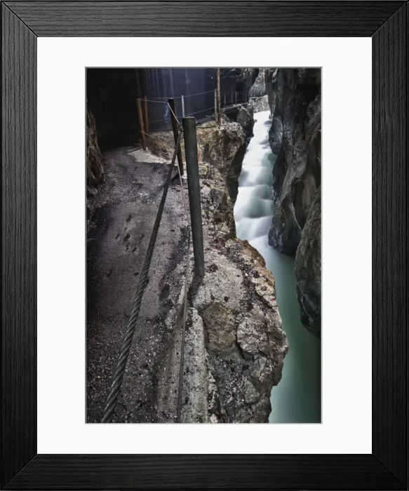 Framed Print : Partnach Gorge, Upper Bavaria, Bavaria, Germany Framed Print : Partnach Gorge, Upper Bavaria, Bavaria, Germany