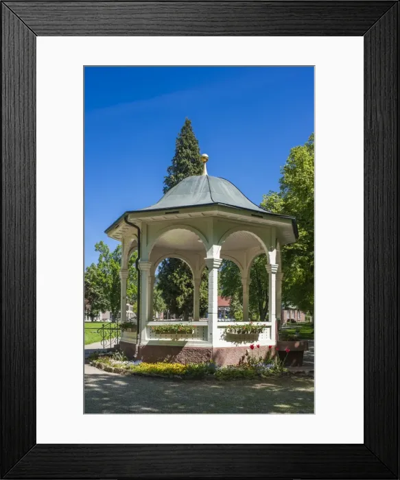 Framed Print : Pavilion in the Kurpark spa park, Bad Liebenzell, Nordschwarzwald, Schwarzwald, Baden-Wurttemberg, Germany Framed Print : Pavilion in the Kurpark spa park, Bad Liebenzell, Nordschwarzwald, Schwarzwald, Baden-Wurttemberg, Germany