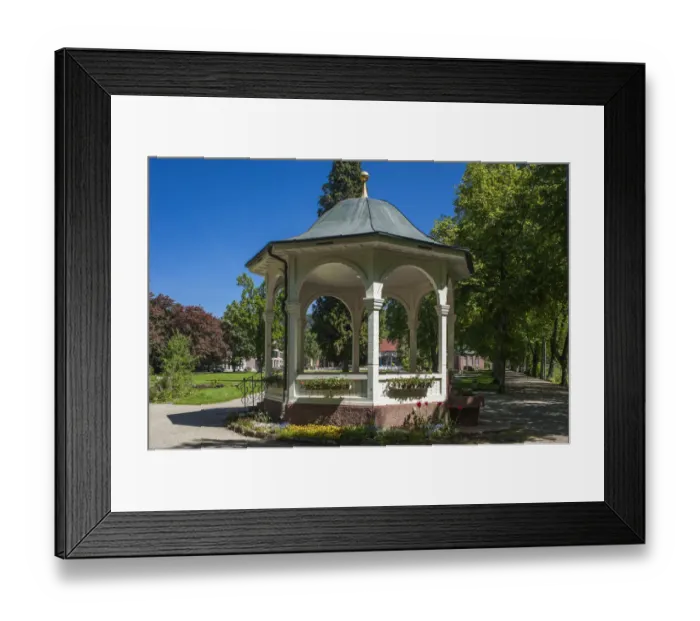 Framed Print : Pavilion in the Kurpark spa park, Bad Liebenzell, Nordschwarzwald, Schwarzwald, Baden-Wurttemberg, Germany Framed Print : Pavilion in the Kurpark spa park, Bad Liebenzell, Nordschwarzwald, Schwarzwald, Baden-Wurttemberg, Germany