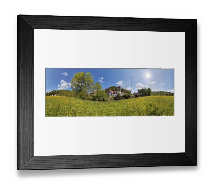 Framed Print : Village of Altdorf with a flower meadow, Ritter- und Romerweg, trail of the Knights and the Romans, Altdorf, Titting, Altmuhltal Nature Park, Bavaria, Germany Framed Print : Village of Altdorf with a flower meadow, Ritter- und Romerweg, trail of the Knights and the Romans, Altdorf, Titting, Altmuhltal Nature Park, Bavaria, Germany