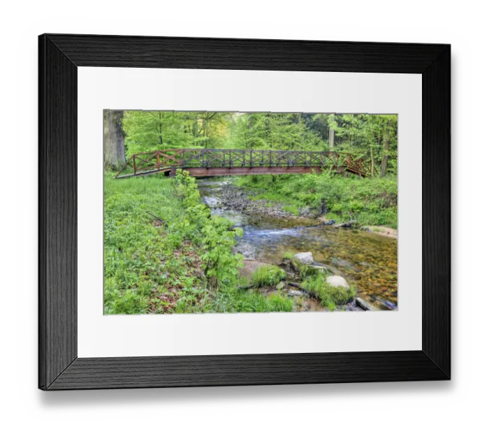 Framed Print : Bridge, Cerny potok or Black Creek, Velka Kras, Jesenik district, Olomoucky region, Czech Republic Framed Print : Bridge, Cerny potok or Black Creek, Velka Kras, Jesenik district, Olomoucky region, Czech Republic