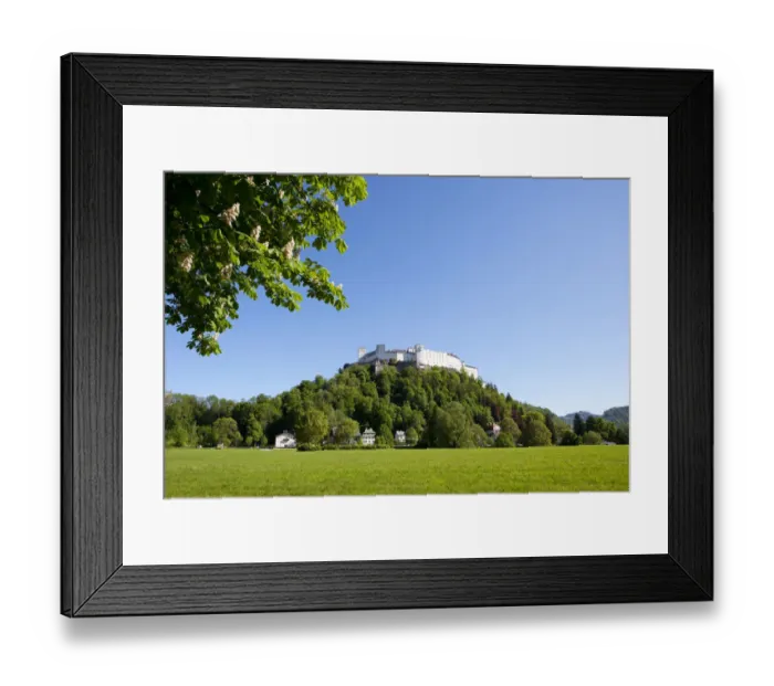 Framed Print : Hohensalzburg Castle, Nonntal valley, Salzburg, Austria Framed Print : Hohensalzburg Castle, Nonntal valley, Salzburg, Austria
