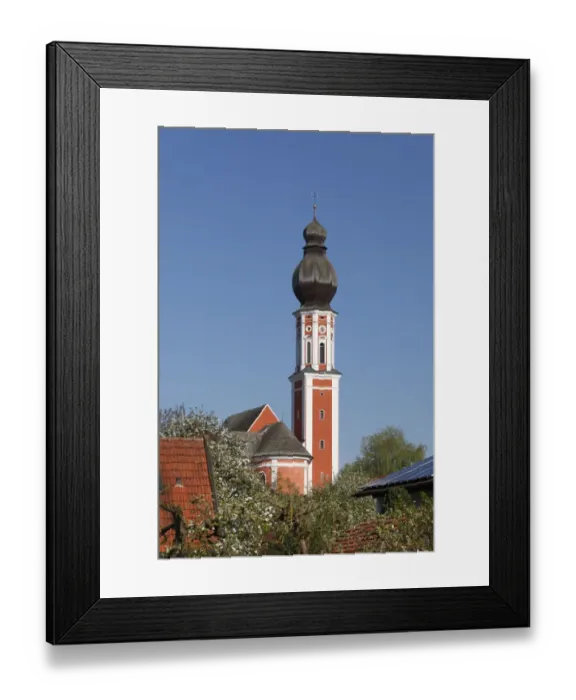 Framed Print : Parish Church of St. Martin in Hechenwang, municipality of Windach, Five Lakes region, Upper Bavaria, Bavaria, Germany, Europe, PublicGround Framed Print : Parish Church of St. Martin in Hechenwang, municipality of Windach, Five Lakes region, Upper Bavaria, Bavaria, Germany, Europe, PublicGround