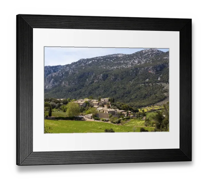 Framed Print : View of the village of Orient, municipality of Alaro, Mallorca, Majorca, Balearic Islands, Spain, Europe Framed Print : View of the village of Orient, municipality of Alaro, Mallorca, Majorca, Balearic Islands, Spain, Europe
